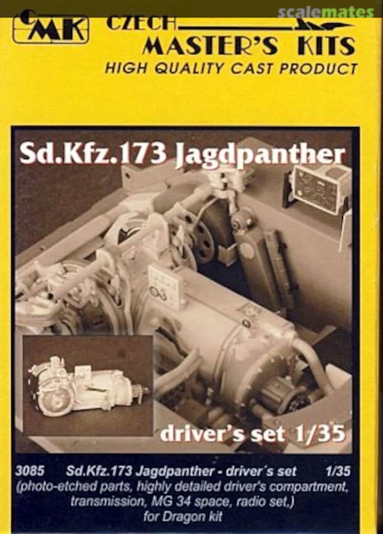 Boxart Sd.Kfz.173 Jagdpanther driver's set 3085 CMK Boxart Sd.Kfz.173 Jagdpanther driver's set 3085 CMK