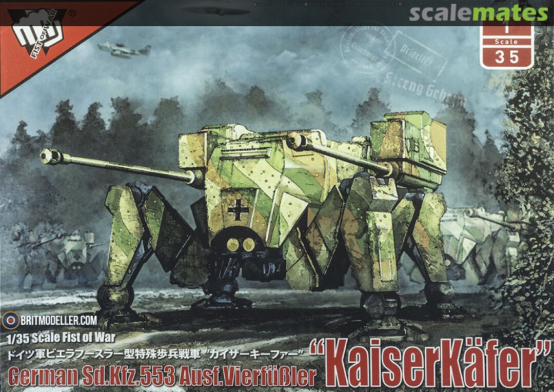 Boxart Sd.Kfz.553 Ausf. Vierfüßler "KaiserKäfer" UA35004 Modelcollect