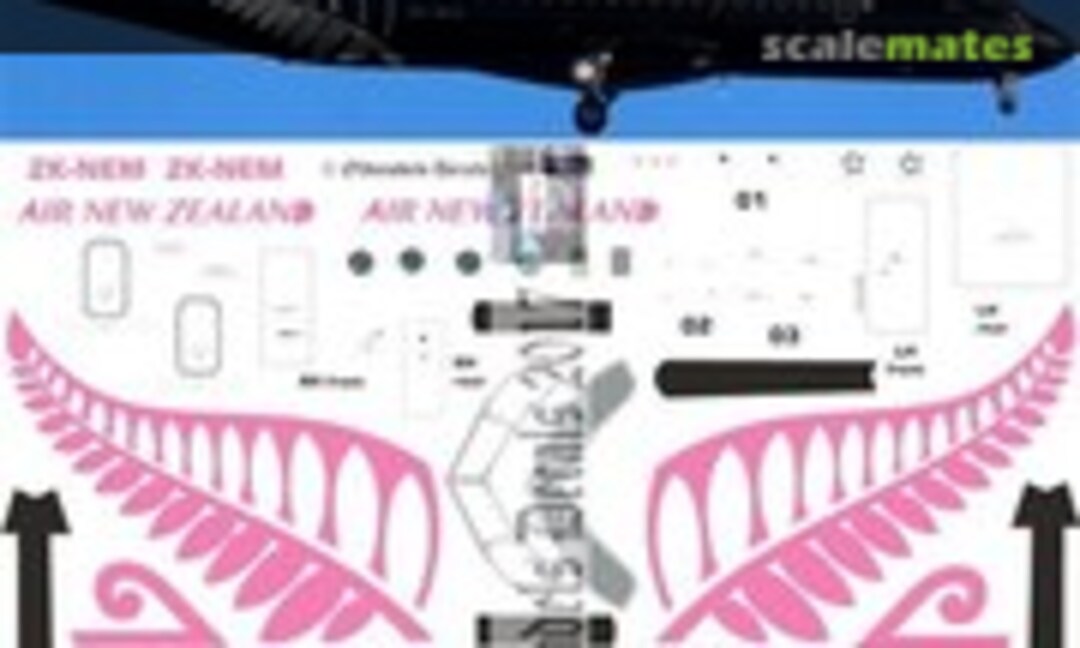1:72 Dash8-Q311 Air NZ - NZ Trademark black scheme (Oldmodels Decals OMD1215) OMD1215