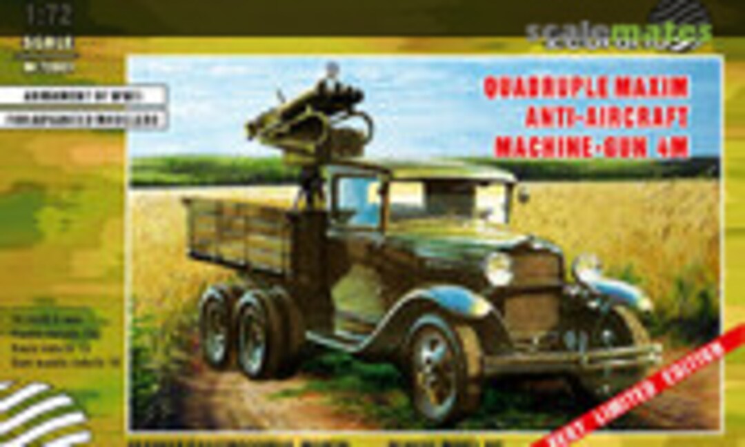 1:72 Quadruple Maxim Anti-Aircraft Machine-Gun 4M (Zebrano 72001)