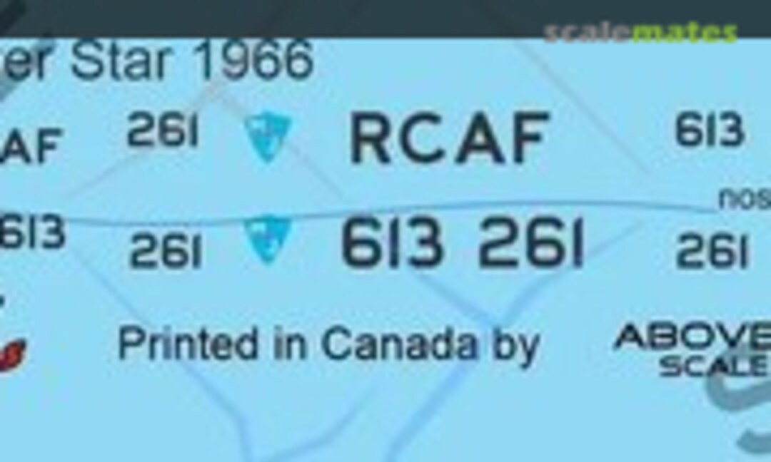 1:48 Canadair T-33 Silver Star (Above & Below Graphics 011) 011