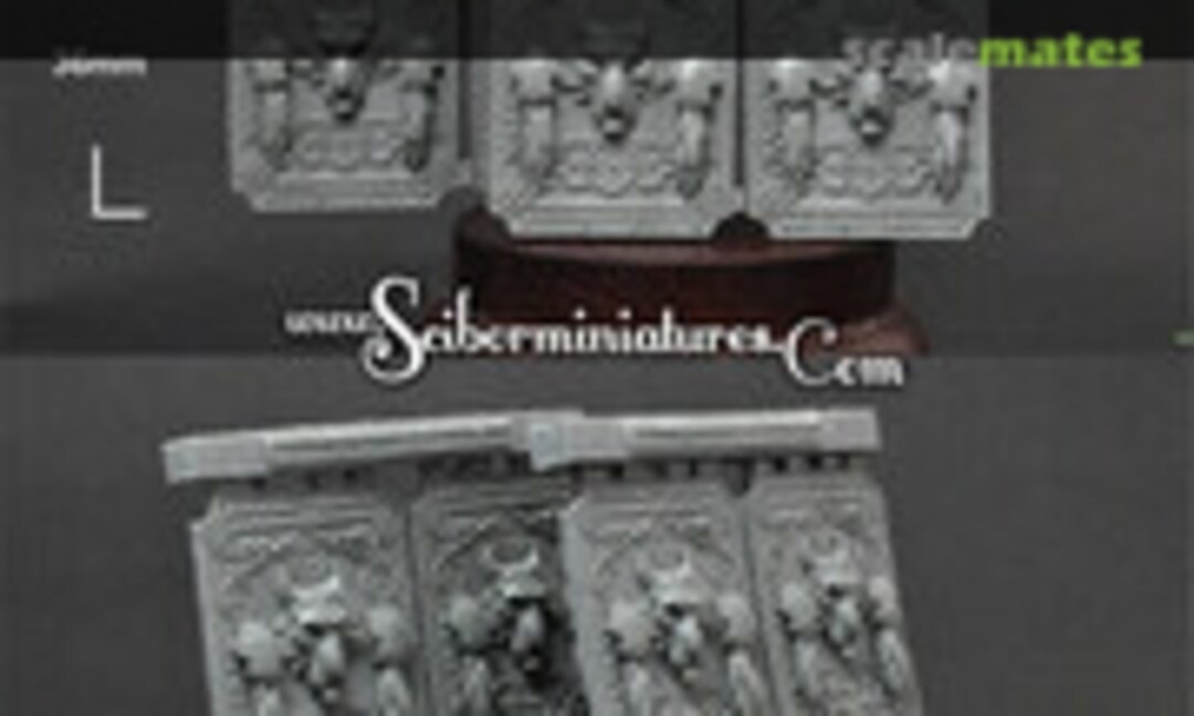 No Wolf Decorated Plates set 1 (4 pcs) (Scibor Monsterous Miniatures CPWO0090) CPWO0090