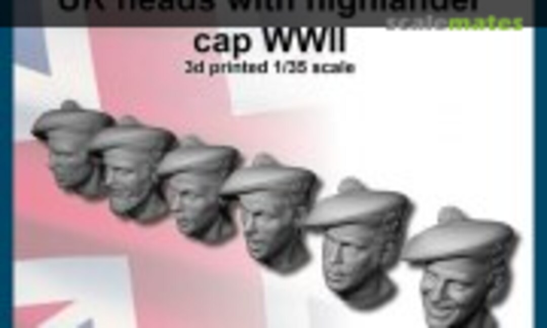 1:35 UK heads with highlander cap (FC Model Trend 37273) 37273