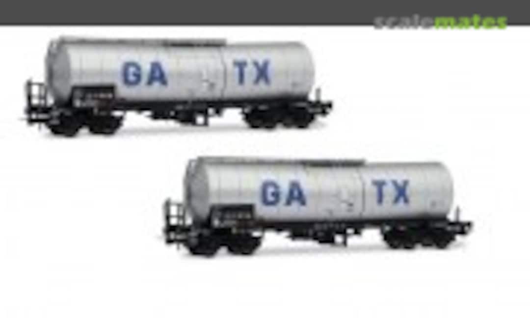 GATX 2-tlg Set isolierter 4-achs Kesselwagen (Rivarossi HR6667)