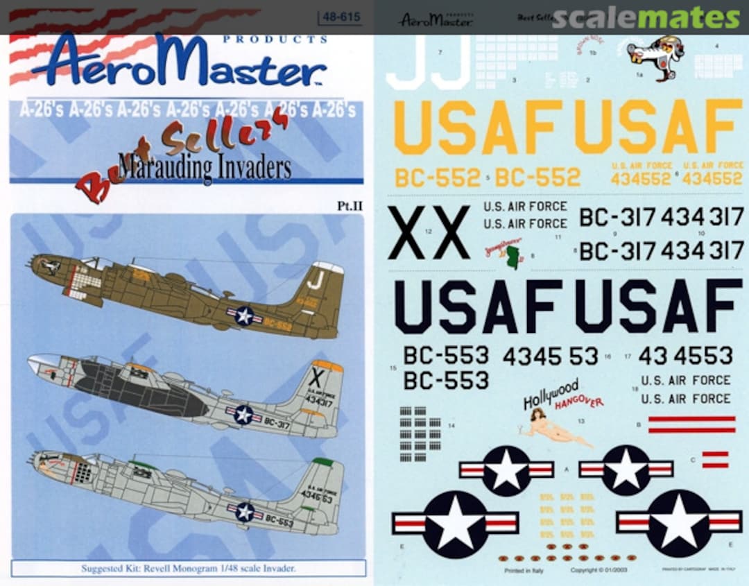 Boxart Best Sellers Marauding Invaders Pt. II 48-615 AeroMaster Boxart Best Sellers Marauding Invaders Pt. II 48-615 AeroMaster