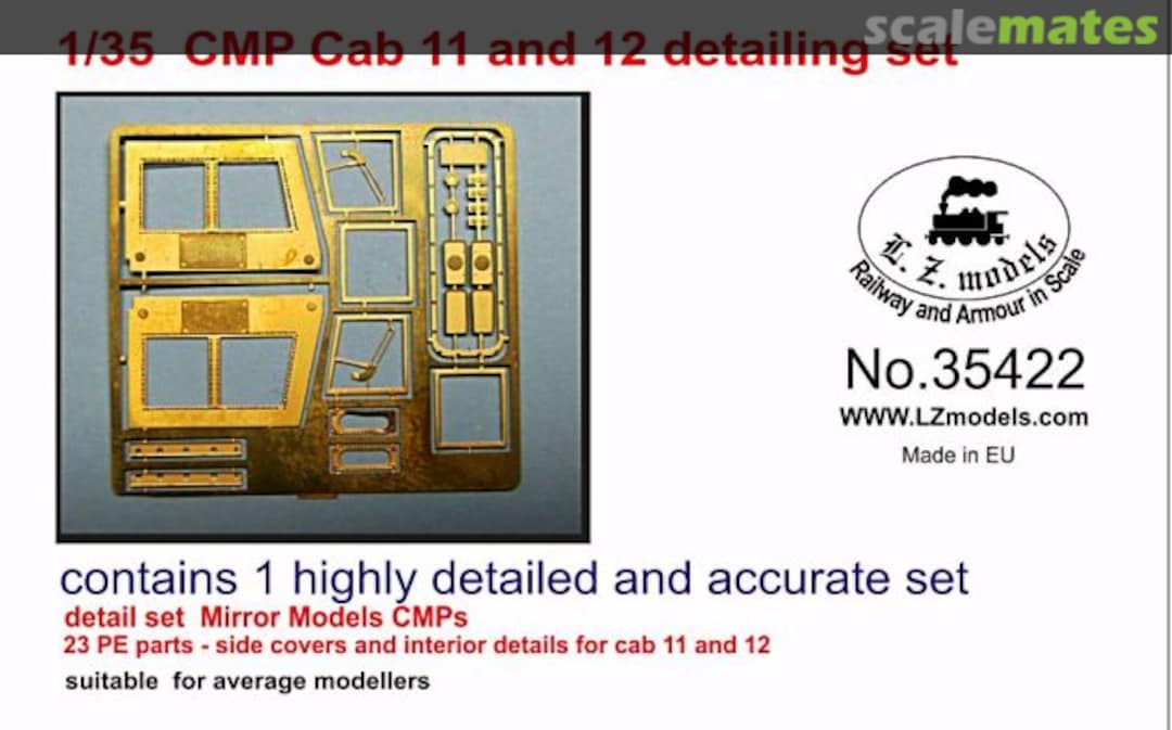 Boxart CMP Cab 11 and 12 detailing set 35422 L.Z. Models Boxart CMP Cab 11 and 12 detailing set 35422 L.Z. Models