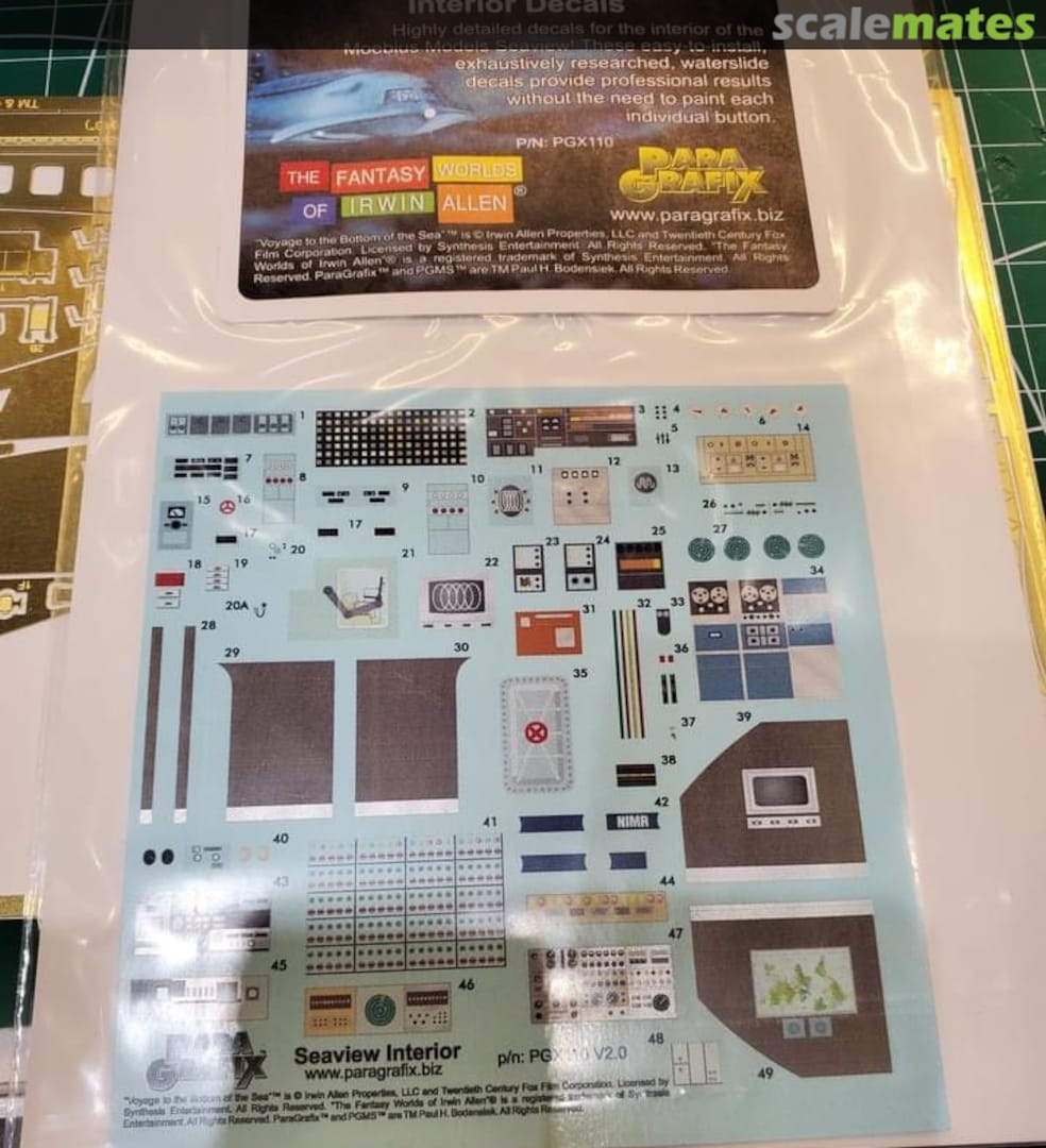 Boxart Seaview Interior Decals PGX110 ParaGrafix Modeling Systems Boxart Seaview Interior Decals PGX110 ParaGrafix Modeling Systems
