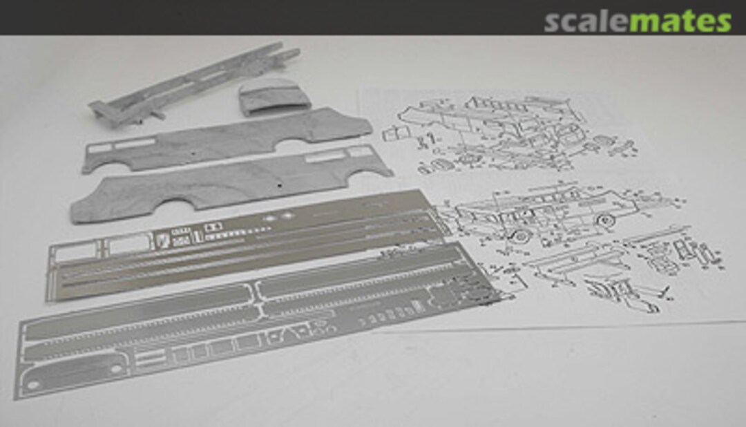Boxart Race Transporter Ecurie Ecosse SPEC1 Scale Model Technical Service