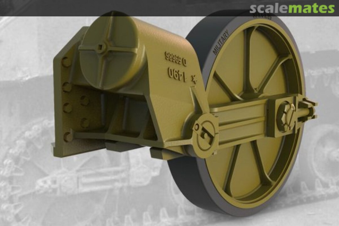 Boxart US LIGHT TANK M5A1 (LATE)/M8 HMC (LATE) IDLER SET 35011 Fury Models Boxart US LIGHT TANK M5A1 (LATE)/M8 HMC (LATE) IDLER SET 35011 Fury Models