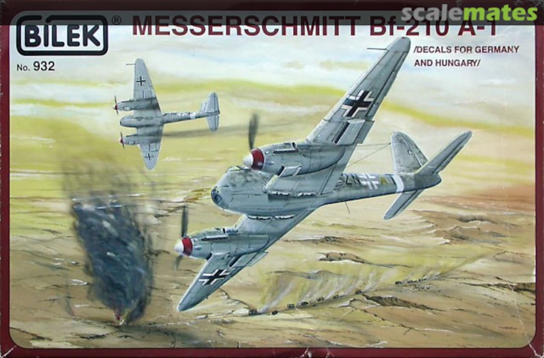 Boxart Messerschmitt Bf-210 A-1 932 Bilek Boxart Messerschmitt Bf-210 A-1 932 Bilek