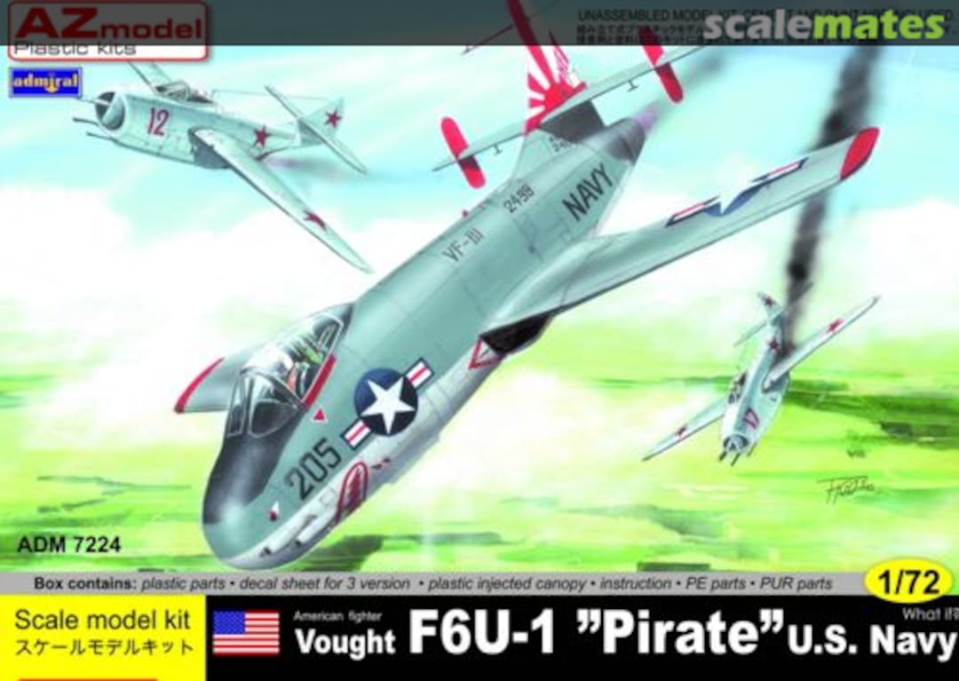 Boxart Vought F6U-1 "Pirate" ADM7224 Admiral Boxart Vought F6U-1 "Pirate" ADM7224 Admiral