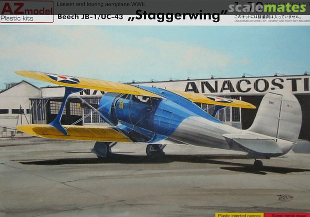 Boxart Beech JB-1/UC-43 Staggerwing AZ7291 AZmodel Boxart Beech JB-1/UC-43 Staggerwing AZ7291 AZmodel