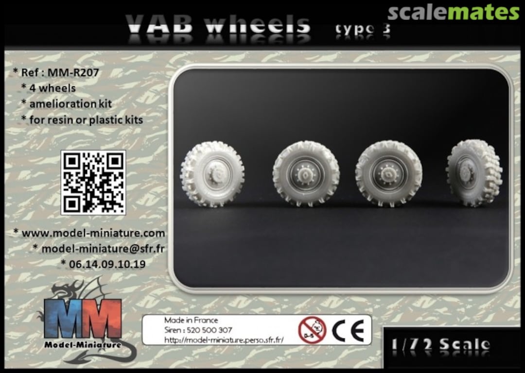 Boxart VAB Wheels (Type 3) MM-R207 Model Miniature Boxart VAB Wheels (Type 3) MM-R207 Model Miniature