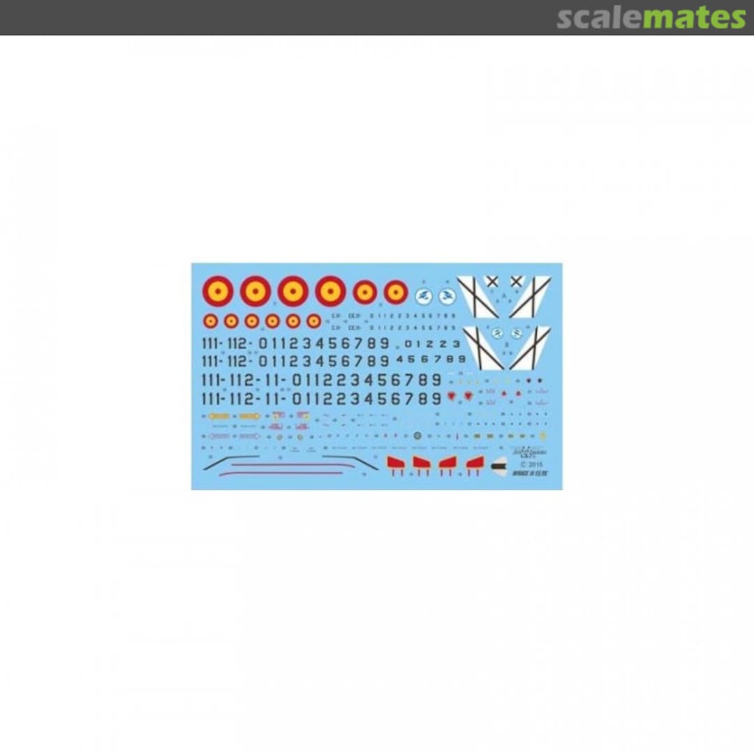 Boxart All Spanish Air Force Mirage IIIs from the 11th Wing, 111 and 112 Squadrons. SE472 Series Españolas Boxart All Spanish Air Force Mirage IIIs from the 11th Wing, 111 and 112 Squadrons. SE472 Series Españolas