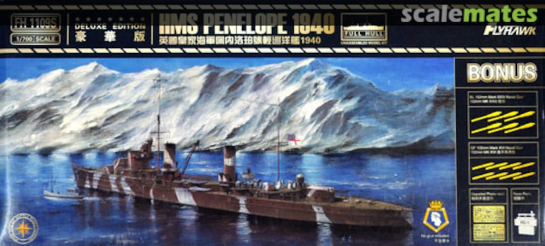 Boxart HMS Penelope 1940 (Deluxe Edition) FH1109s FlyHawk Model Boxart HMS Penelope 1940 (Deluxe Edition) FH1109s FlyHawk Model