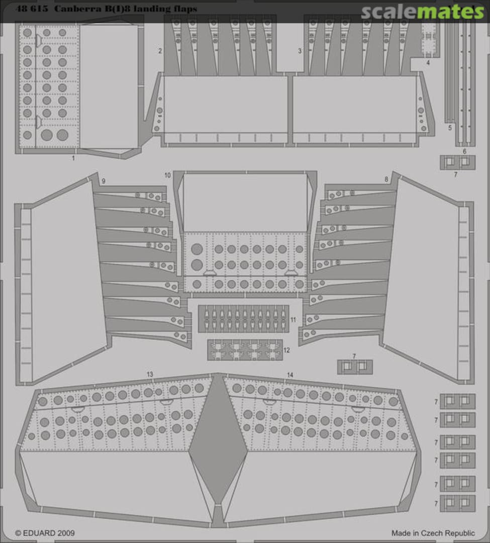 Boxart Canberra B(I)8 landing flaps 48615 Eduard Boxart Canberra B(I)8 landing flaps 48615 Eduard