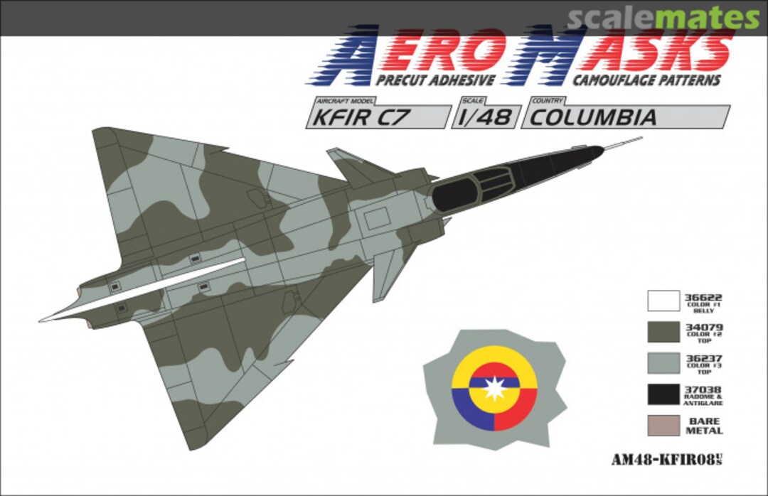 Boxart Kfir C7 Columbia AM48-KFIR08 AeroMasks Boxart Kfir C7 Columbia AM48-KFIR08 AeroMasks