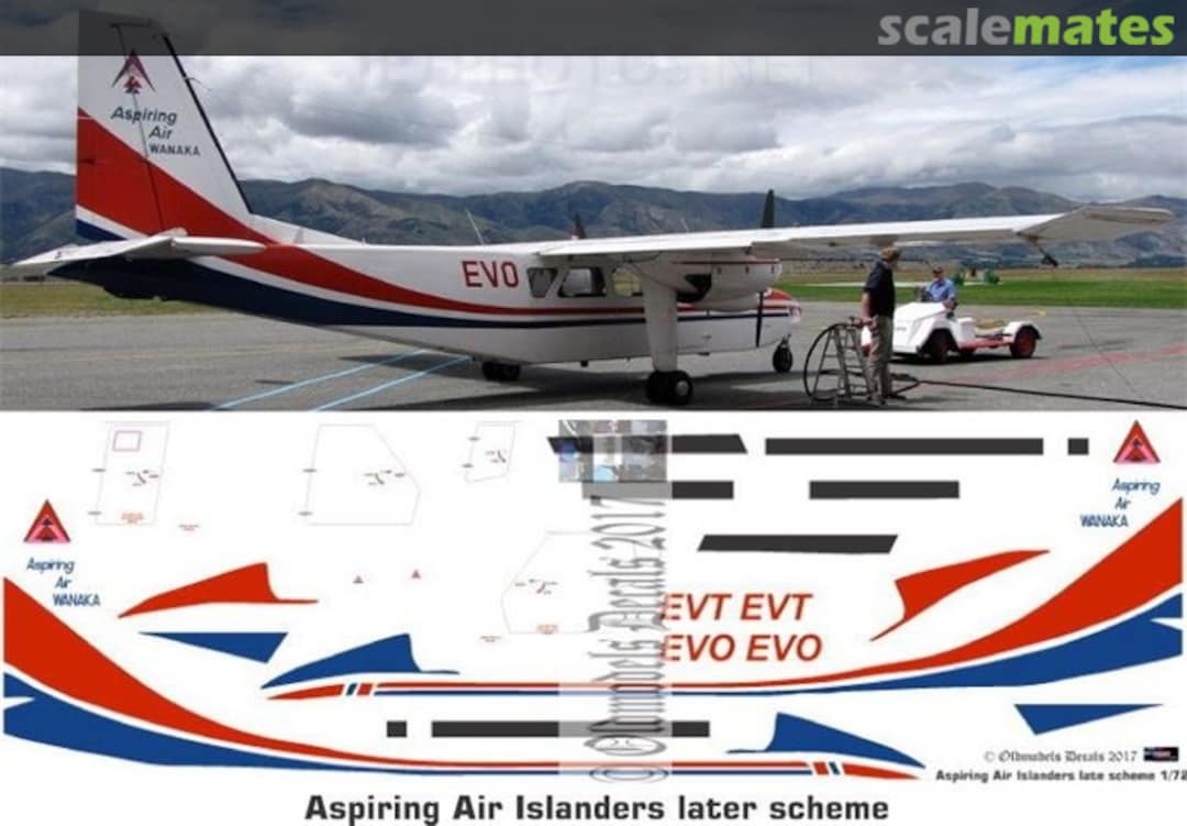 Boxart Islander - Aspiring Air late scheme OMD0478 Oldmodels Decals Boxart Islander - Aspiring Air late scheme OMD0478 Oldmodels Decals