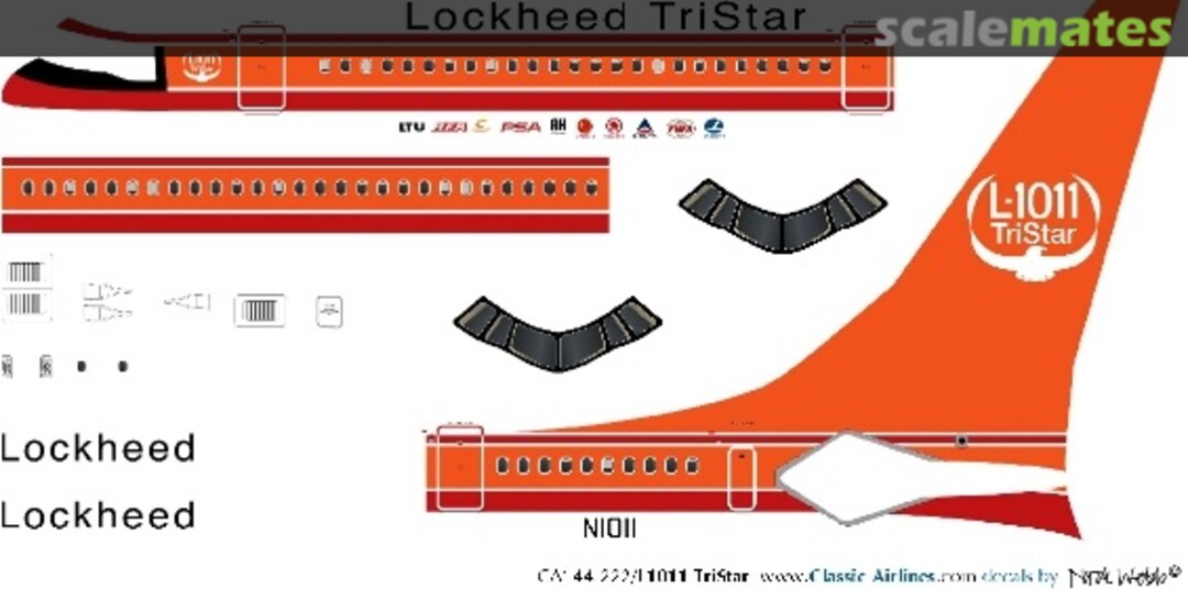 Boxart Prototype L1011 Tristar CA144-222 Classic Airlines