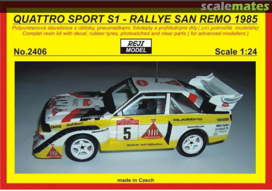 Boxart Audi Quattro S1 2406 REJI Model Boxart Audi Quattro S1 2406 REJI Model