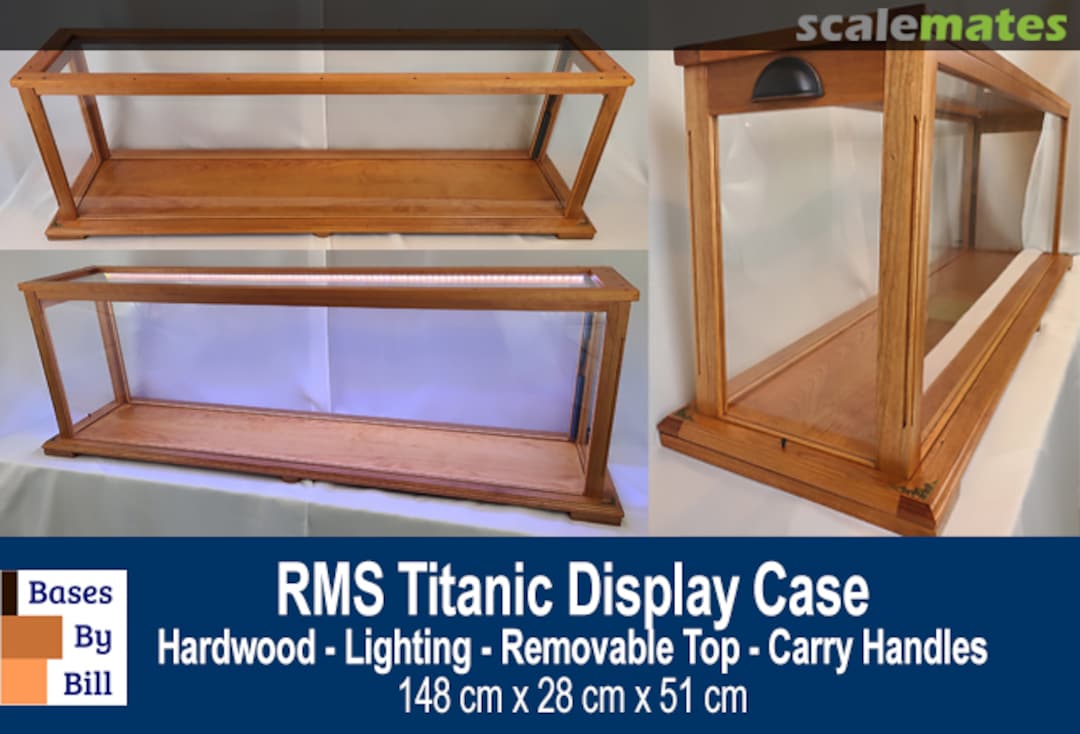 Boxart RMS Titanic Display Case for Trumpeter RMST-DC Bases by Bill