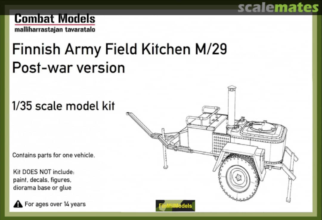 Boxart Finnish Army Field Kitchen M/29 Post War COM35100 Combat Models Boxart Finnish Army Field Kitchen M/29 Post War COM35100 Combat Models