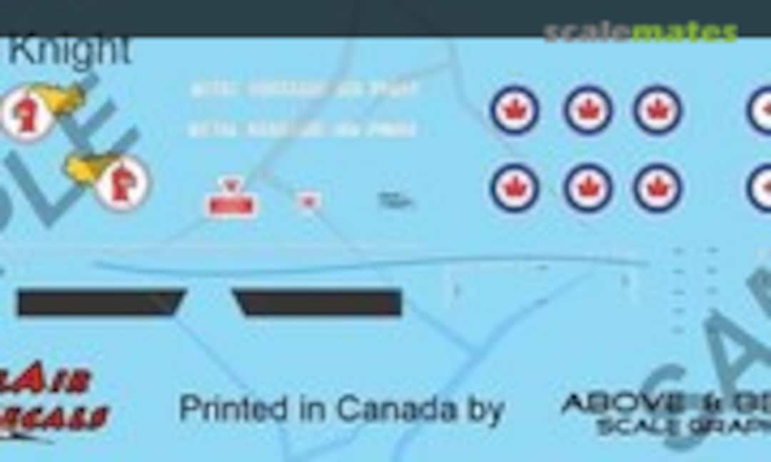1:48 Canadair T-33 Silver Star (Above & Below Graphics 012) 012