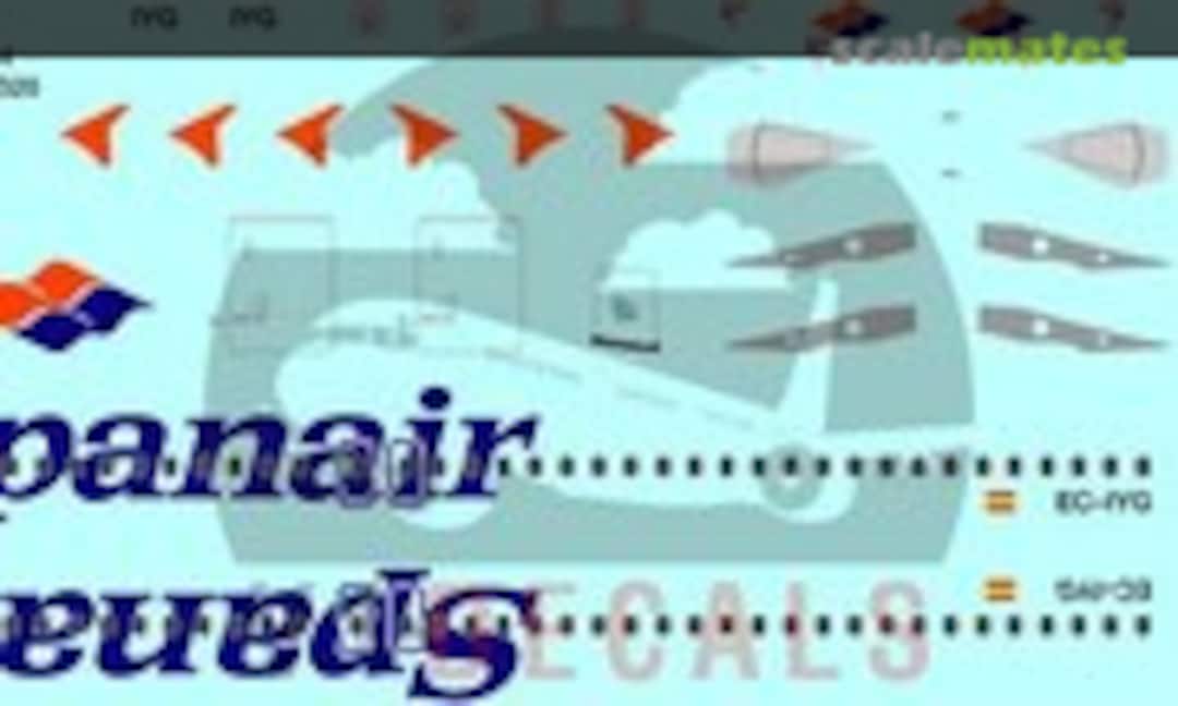 1:144 Spanair Airbus A320 (V1 Decals V1D0713-144) V1D0713-144