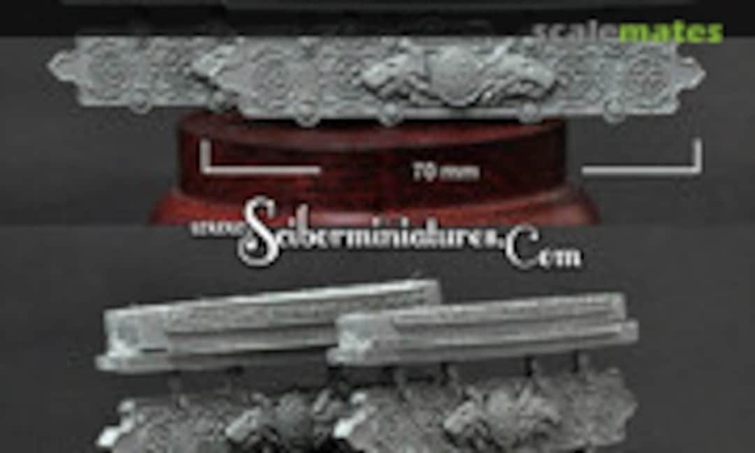 No Wolf Decorated Plates set 3 (2 pcs) (Scibor Monsterous Miniatures CPWO0092) CPWO0092