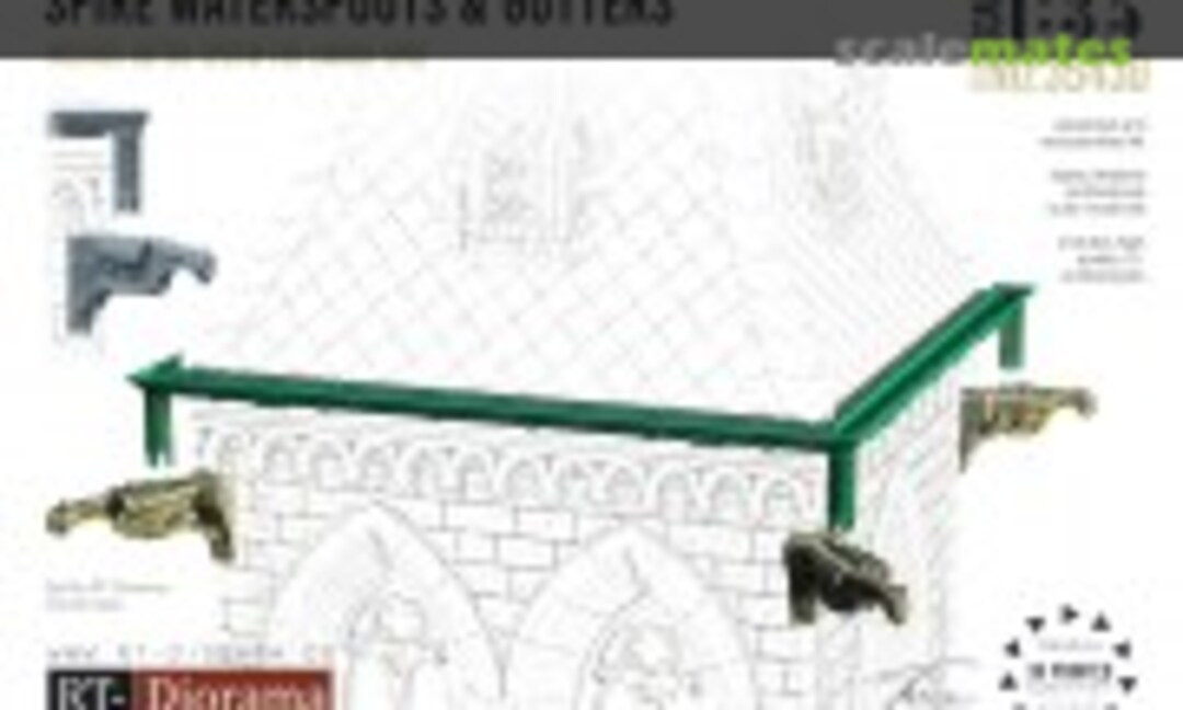 1:35 Spire waterspouts & gutters (RT-Diorama 35430) 35430