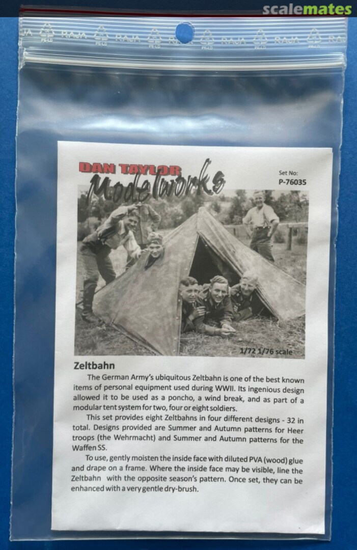 Boxart Zeltbahn P-76035 Dan Taylor Modelworks Boxart Zeltbahn P-76035 Dan Taylor Modelworks