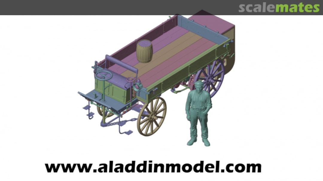 Boxart Daimler 1896 Truck 00176 Aladdin Model Boxart Daimler 1896 Truck 00176 Aladdin Model