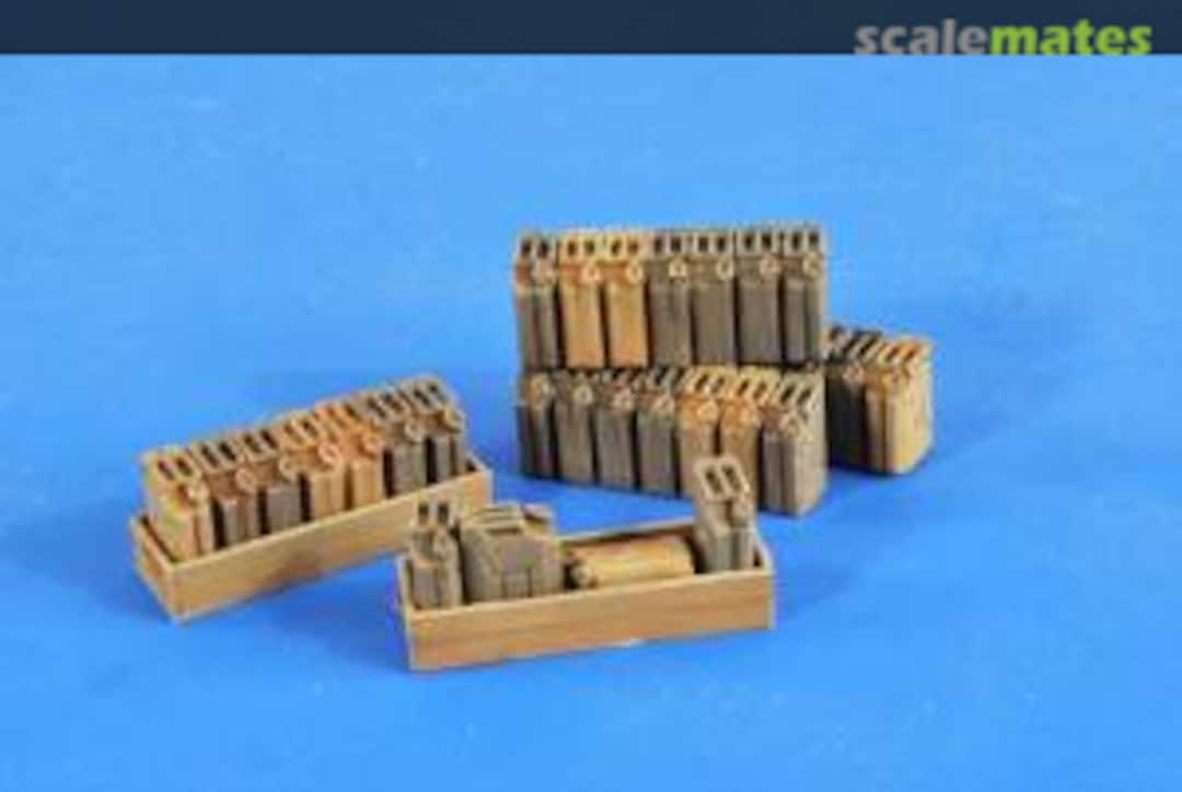 Boxart Jerry Cans Stack & Vehicle Racks 2579 Verlinden Productions Boxart Jerry Cans Stack & Vehicle Racks 2579 Verlinden Productions