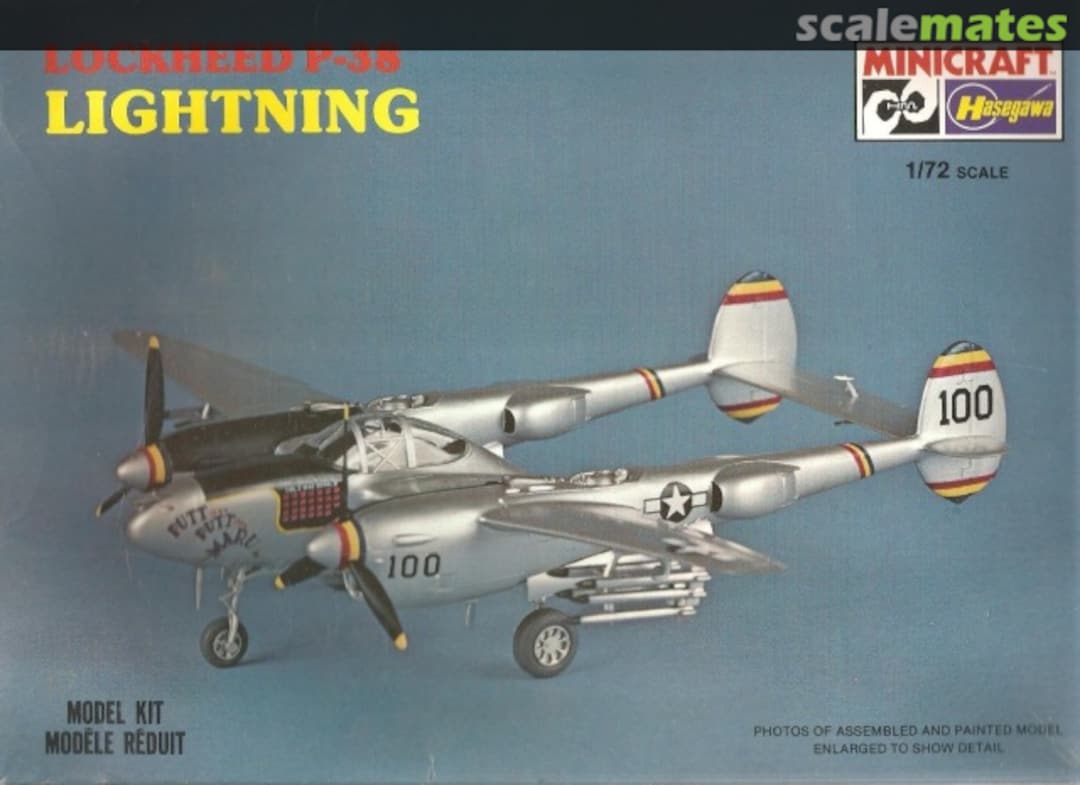 Boxart Lockheed P-38 Lightning 1074 Minicraft Hasegawa Boxart Lockheed P-38 Lightning 1074 Minicraft Hasegawa