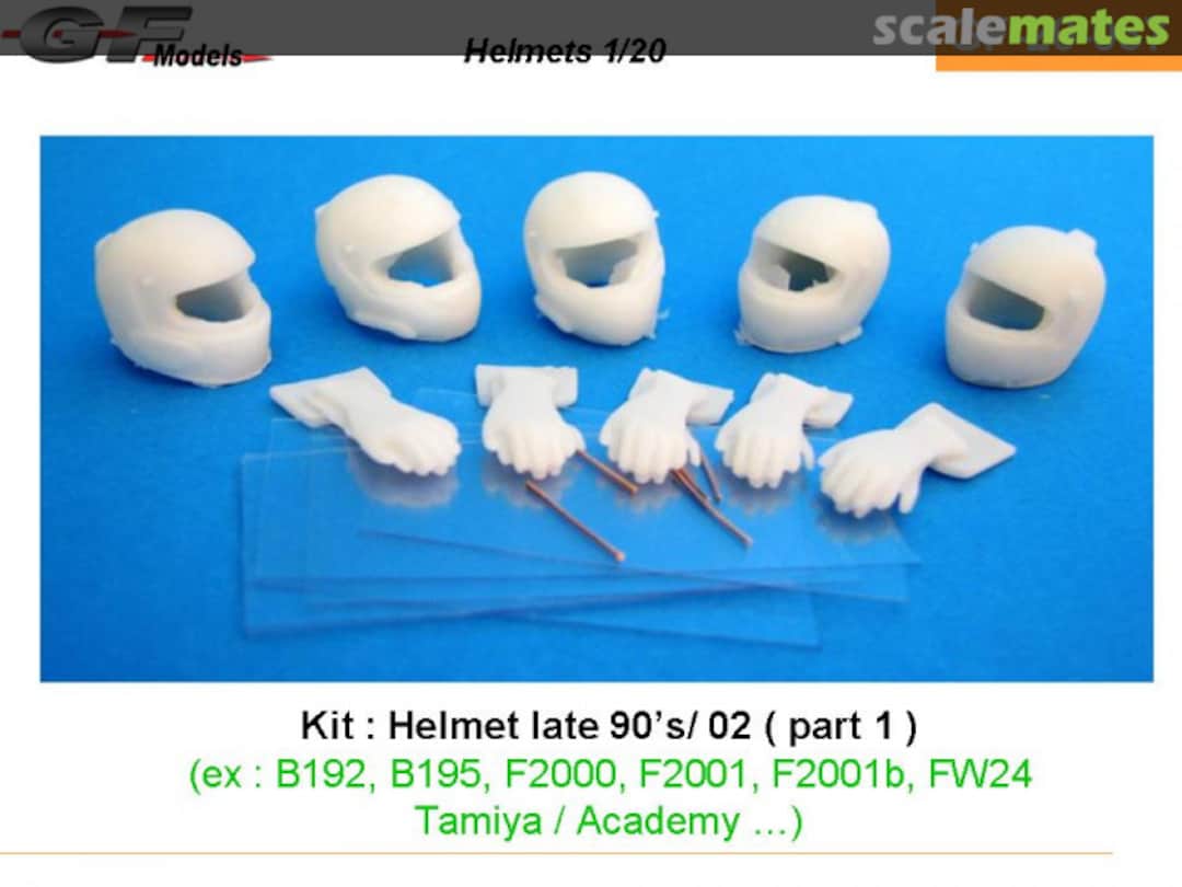 Boxart Helmet late 90's (part 1) GF-20-037 GF Models Boxart Helmet late 90's (part 1) GF-20-037 GF Models