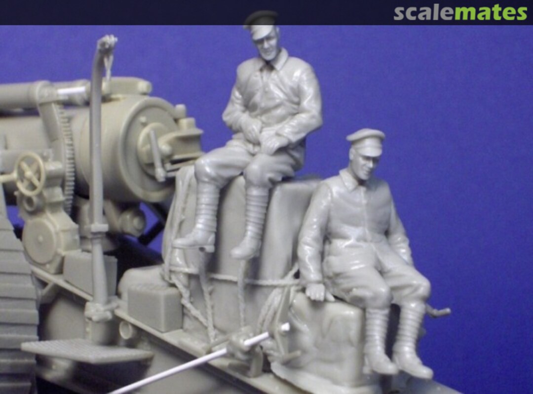 Boxart Two Seated Figures and Stowage for 8 Inch Gun GBS018 Resicast Boxart Two Seated Figures and Stowage for 8 Inch Gun GBS018 Resicast