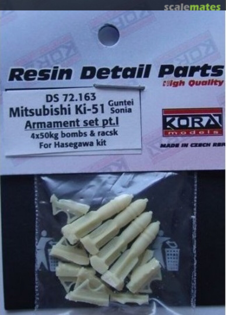 Boxart Mitsubishi Ki-51 Armament Set Part I DS 72.163 Kora Models Boxart Mitsubishi Ki-51 Armament Set Part I DS 72.163 Kora Models