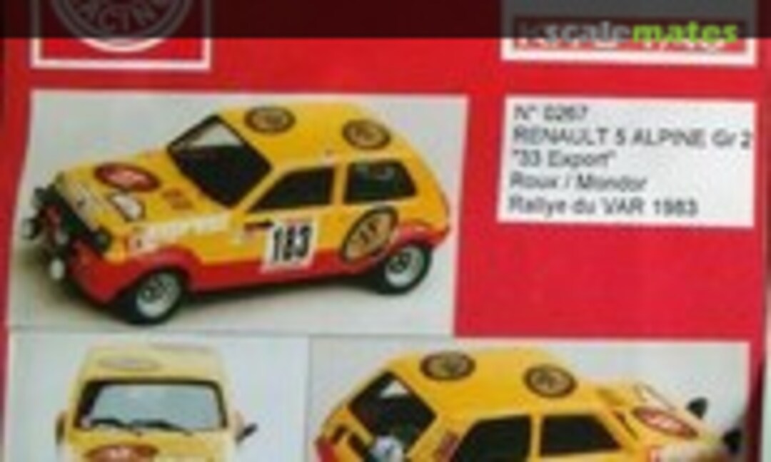 Renault 5 Alpine &quot;33 export&quot; (Mini Racing 267)