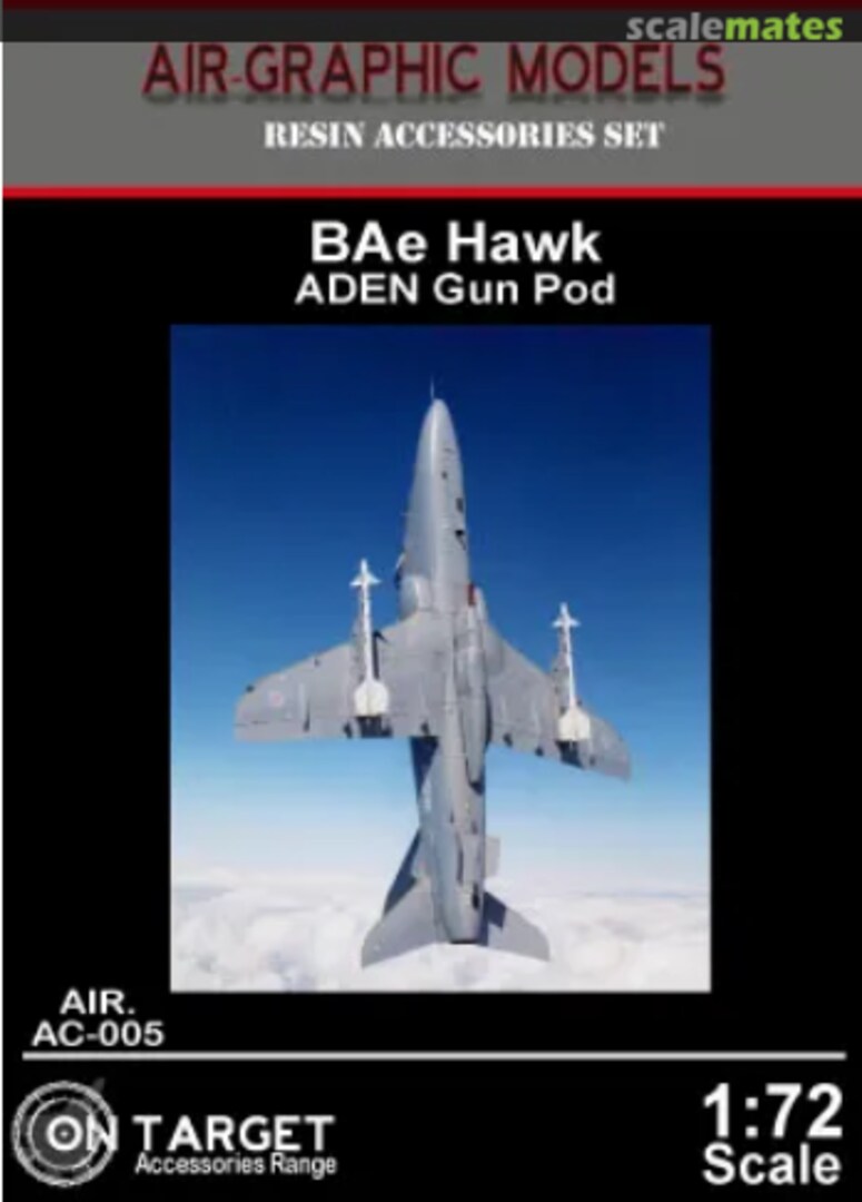 Boxart BAe Hawk Aden Gun Pod AC-005 Air-Graphics Models Boxart BAe Hawk Aden Gun Pod AC-005 Air-Graphics Models