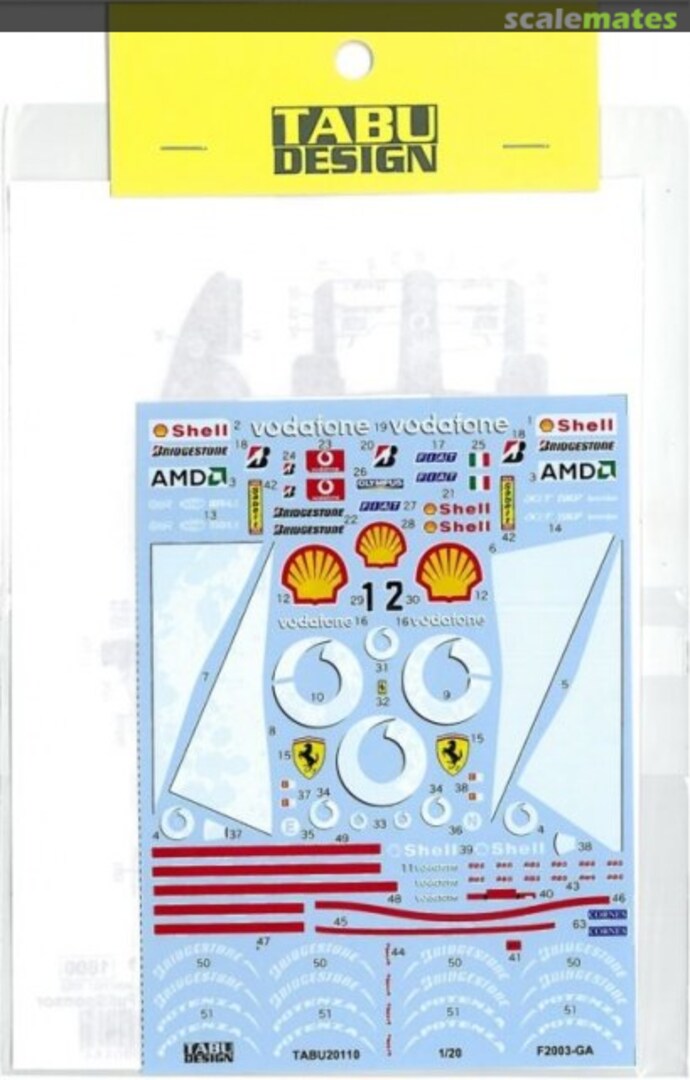 Boxart Ferrari F2003-GA TABU20110 Tabu Design Boxart Ferrari F2003-GA TABU20110 Tabu Design