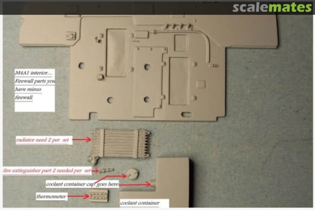 Boxart M4A1 Firewall with Interior Pieces 35-1081 The New TMD Boxart M4A1 Firewall with Interior Pieces 35-1081 The New TMD