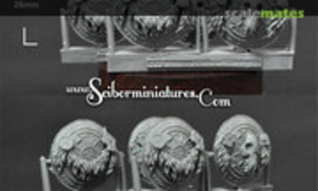 No Wolf Decorated Plates set 4 (4 pcs) (Scibor Monsterous Miniatures CPWO0093) CPWO0093