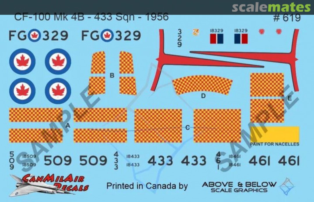 Boxart Avro CF-100 Canuck Mk. 4/5 - 433 Sqn 619 Above & Below Graphics Boxart Avro CF-100 Canuck Mk. 4/5 - 433 Sqn 619 Above & Below Graphics