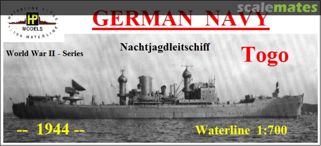 Boxart Nachtjagdleitschiff Togo WW II-WL-G- HP-Models Boxart Nachtjagdleitschiff Togo WW II-WL-G- HP-Models