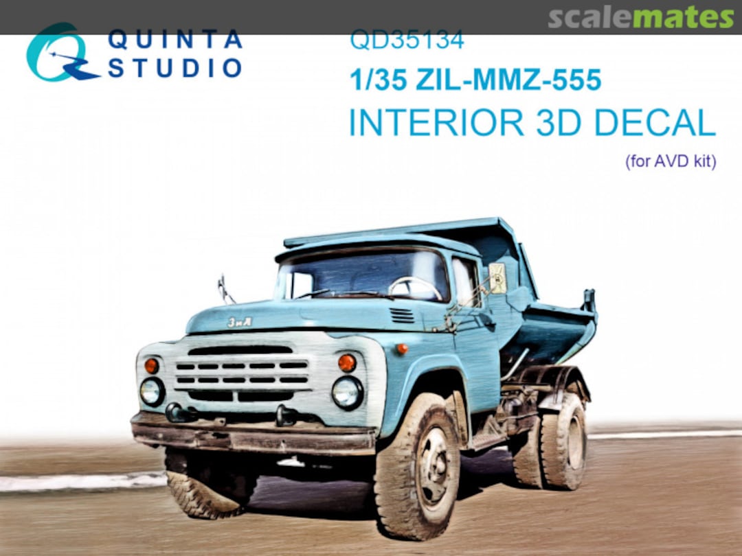 Boxart ZIL-MMZ-555 interior 3D decals QD35134 Quinta Studio Boxart ZIL-MMZ-555 interior 3D decals QD35134 Quinta Studio