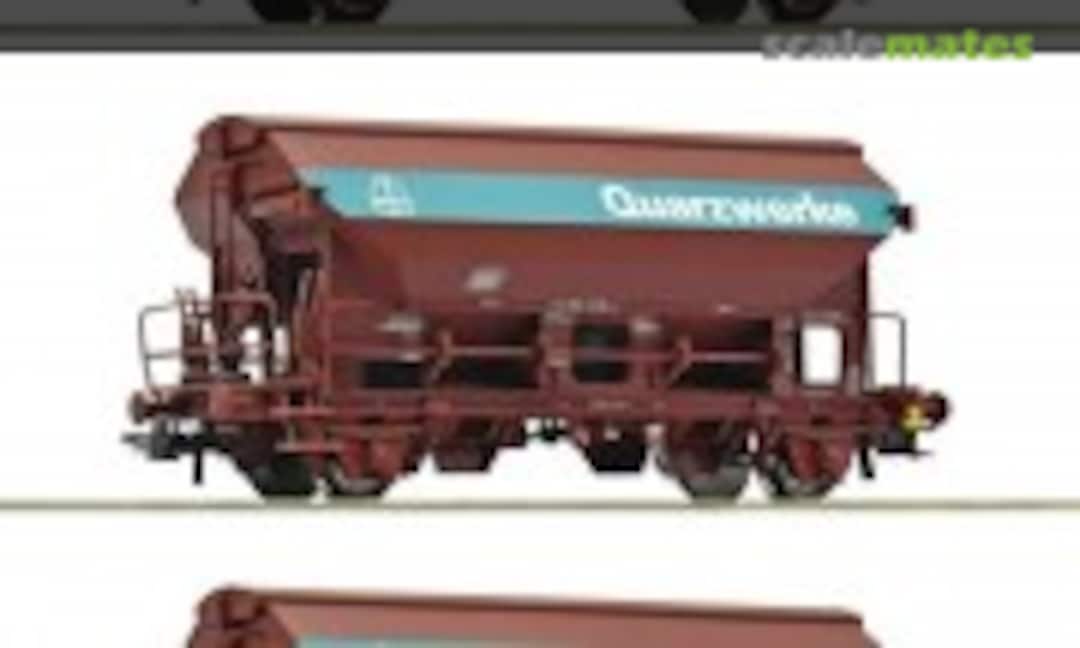 3-tlg Set Schwenkdachwagen DB DC (Roco 77052)