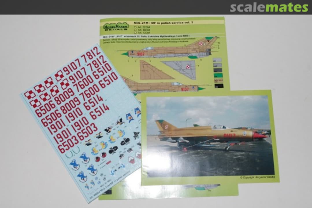Boxart MiG-21M/MF in Polish service vol.1 D48004 ModelMaker