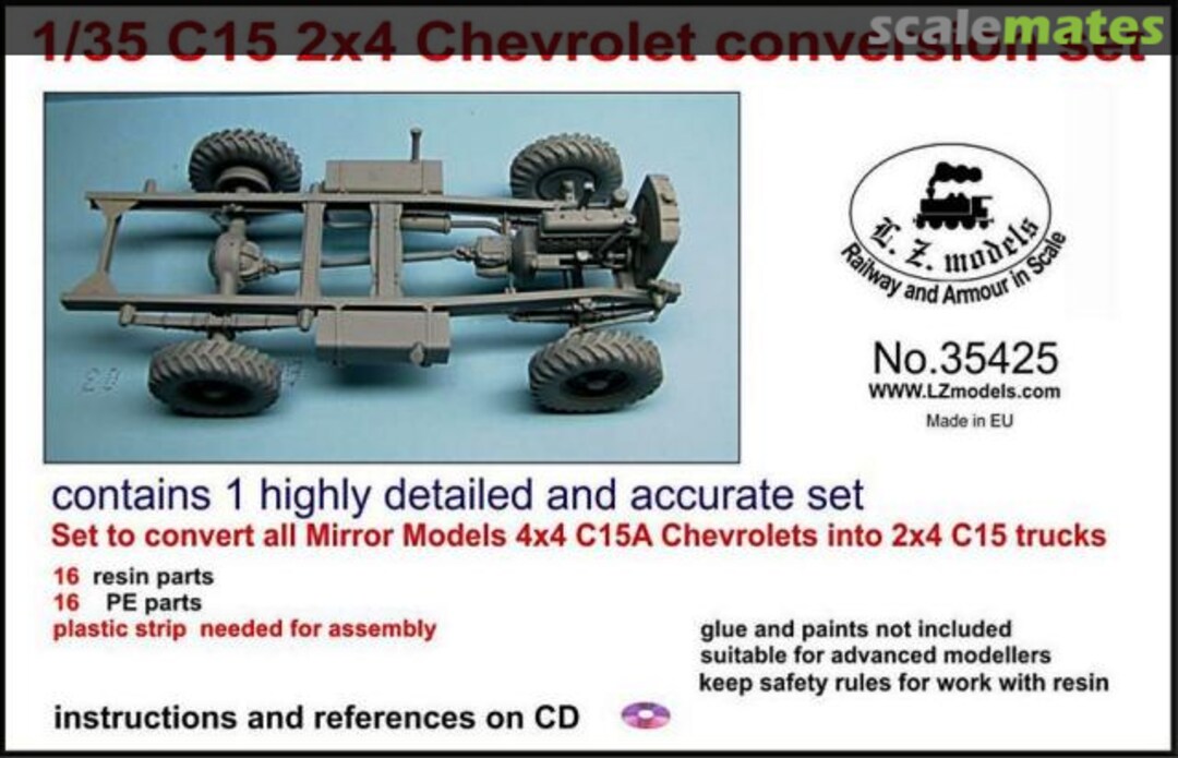 Boxart CMP C15 2x4 Drive Chevrolet Conversion Set 35425 L.Z. Models