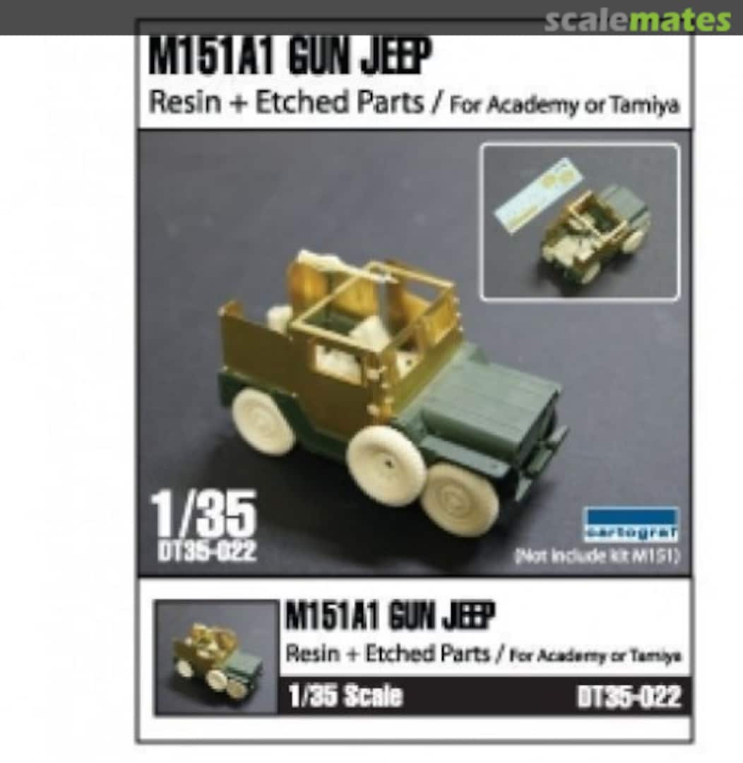Boxart M151A1 Gun Jeep Conversion Kit DT35-022 Division Miniature Boxart M151A1 Gun Jeep Conversion Kit DT35-022 Division Miniature