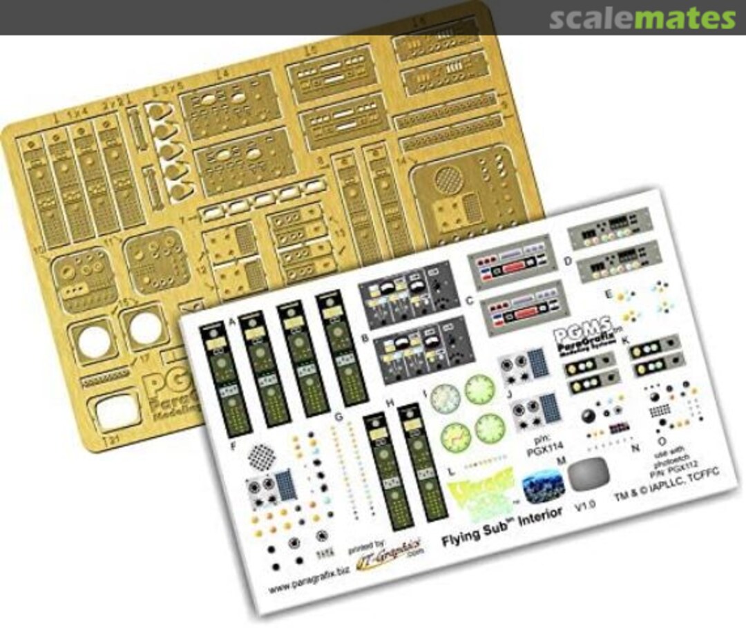 Boxart Flying Sub Interior Photoetch Combo Pack PGX117 ParaGrafix Modeling Systems Boxart Flying Sub Interior Photoetch Combo Pack PGX117 ParaGrafix Modeling Systems